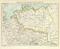 Germanien im 2. Jahrhundert nach Christus historische Landkarte Lithographie ca. 1899