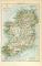 Irland Karte Lithographie 1899 Original der Zeit