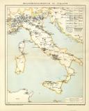 Italien Militär Lithographie 1899 Original der Zeit