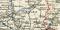 Industriegebiet Manchester Leeds Karte Lithographie 1899 Original der Zeit