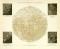 Mondkarte Lithographie 1891 Original der Zeit