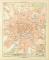 Moskau Stadtplan Lithographie 1899 Original der Zeit