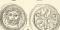 Münzen I. - II. historische Bildtafel Holzstich ca. 1892