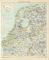 Niederlande Karte Lithographie 1898 Original der Zeit