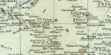 Oceanien historische Landkarte Lithographie ca. 1899
