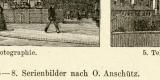 Photographie I. - II. historische Bildtafel Holzstich ca. 1892