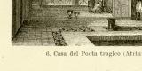 Ausgrabungen zu Pompeji historische Bildtafel Holzstich...