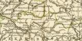 Südrussland Krim Taurien Karte Lithographie 1900 Original der Zeit