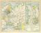 Russland Historische Karte Lithographie 1900 Original der Zeit