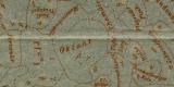 Sternkarte Südlicher Himmel Chromolithographie 1892 Original der Zeit