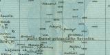 Stiller Ocean historische Landkarte Lithographie ca. 1899