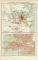 Sydney Stadtplan Lithographie 1899 Original der Zeit