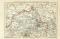Industriegebiet Roubaix Tourcoing Karte Lithographie 1899 Original der Zeit