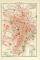 Turin Stadtplan Lithographie 1899 Original der Zeit