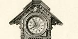 Uhren I. - II. historische Bildtafel Holzstich ca. 1892