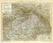Ungarn & Galizien Karte Lithographie 1900 Original der Zeit