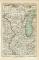 USA Wisconsin Illinois Karte Lithographie 1899 Original der Zeit