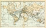 Übersichtskarte des Weltverkehrs historische...