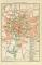 Braunschweig historischer Stadtplan Karte Lithographie ca. 1899