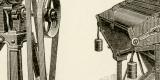 Kaffeebereitungsmaschinen Holzstich 1891 Original der Zeit