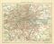 Inner - London historischer Stadtplan Karte Lithographie ca. 1899