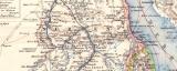 Ägypten Darfur Abessinien Landkarte Lithographie ca....
