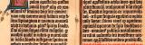 Buchdruckerkunst Gutenberg Bibel Faksimile Chromolithographie 1886 Original der Zeit