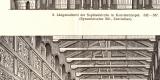 Architektur VI. historischer Druck Holzstich ca. 1902