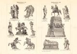 Bildhauerkunst XIII. - XV. 19. Jhr. historischer Druck Holzstich ca. 1902