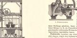 Aufbereitungsmaschinen I. Erze historischer Druck Holzstich ca. 1902