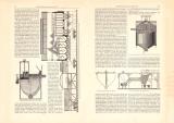 Aufbereitungsmaschinen II. Kohle historischer Druck Holzstich ca. 1902
