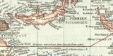 Kaiser Wilhelm Land Bismarck Archipel historische Landkarte Lithographie ca. 1903
