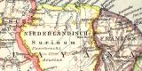 Guayana historische Landkarte Lithographie ca. 1904