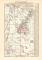 Festungskrieg III. historische Landkarte Lithographie ca. 1904