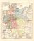 Deutschland während des Deutschen Bundes historische Landkarte Lithographie ca. 1903