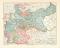 Deutsches Reich politisch historische Landkarte Lithographie ca. 1903