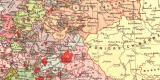 Deutschland nach dem westf&auml;lischen Frieden historische Landkarte Lithographie ca. 1903