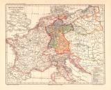 Mitteleuropa beim Beginn der Freiheitskriege historische...