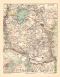 Deutsch Ostafrika historische Landkarte Lithographie ca....