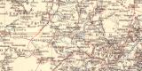 Deutsch Ostafrika historische Landkarte Lithographie ca. 1903