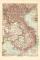 Franz&ouml;sisch Indochina historische Landkarte Lithographie ca. 1905