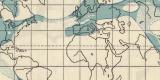 Geologische Formationen III. - IV. historische Landkarte Lithographie ca. 1904