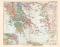 Alt Griechenland historische Landkarte Lithographie ca. 1904