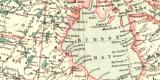 Britisch Nordamerika historische Landkarte Lithographie...