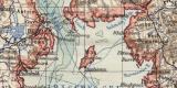 Gro&szlig;britannien Irland historische Landkarte Lithographie ca. 1905