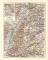 Baden historische Landkarte Lithographie ca. 1902