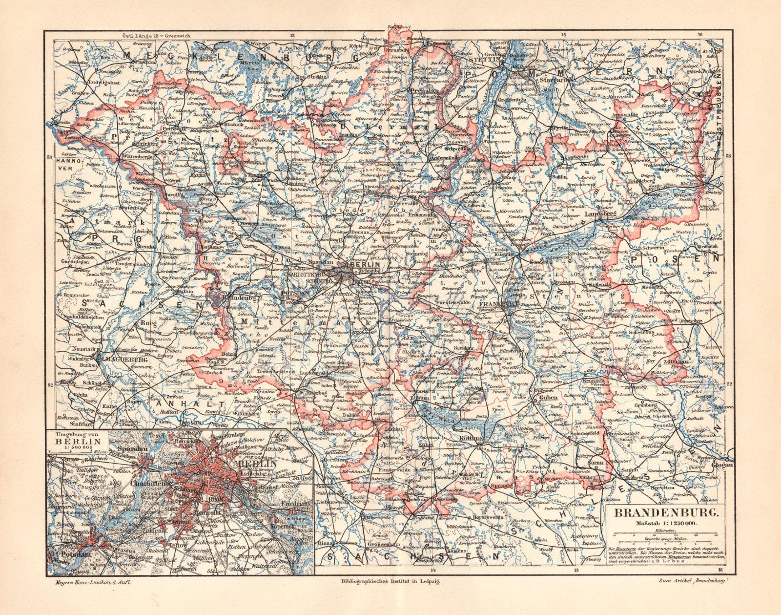 Braunschweig Lippe Waldeck historische Landkarte Lithographie ca 1903 antik 