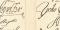 Autographen ber&uuml;hmter Personen I. - III. historischer Druck Lithographie ca. 1902