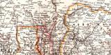 Oberguinea Westsudan historische Landkarte Lithographie ca. 1906