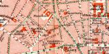 K&ouml;ln historischer Stadtplan Karte Lithographie ca. 1907